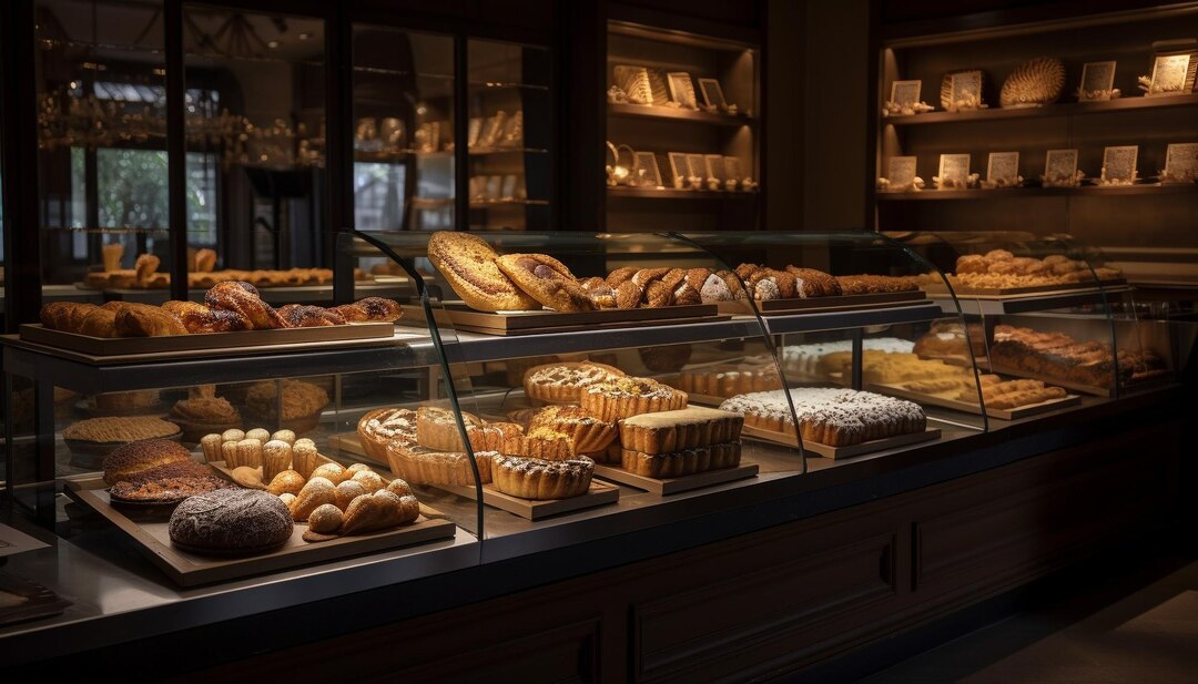 Interior de la panadería tradicional